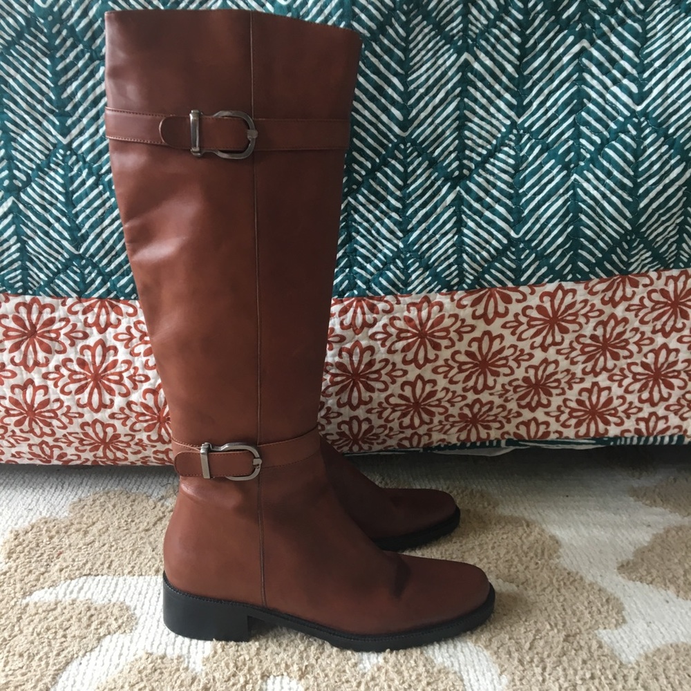 Neiman Marcus Sesto Meucci leather riding boots